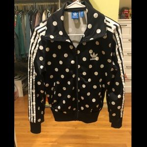 adidas polka dot track jacket